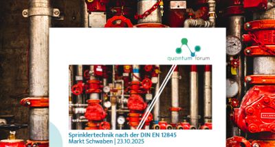 zur Veranstaltung Sprinklertechnik nach der DIN EN 12845